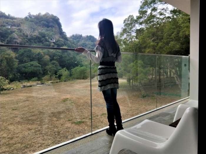 苗栗泰安鄉-湯之島虎山溫泉會館-蜜月雙人套房陽台